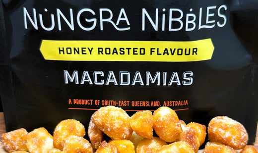 Honey Roasted Macadamias – A Sweet & Savoury Snack from Nungra Nibbles