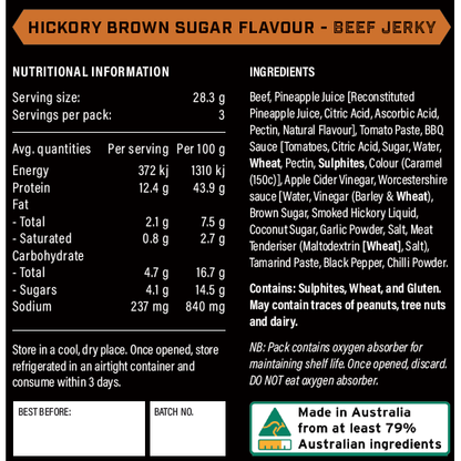 Hickory Brown Sugar Beef Jerky