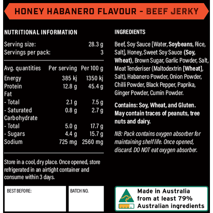 Honey Habanero Beef Jerky