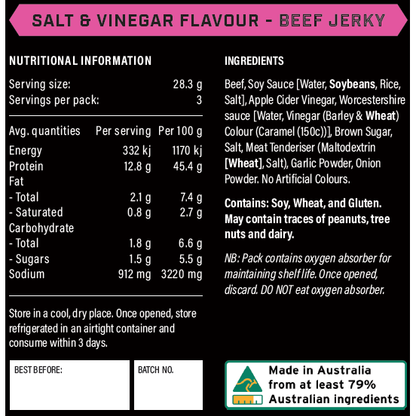 Salt & Vinegar Beef Jerky