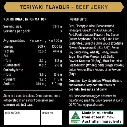 Teriyaki Flavour Beef Jerky 85g