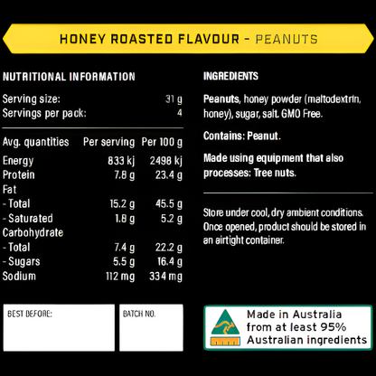 Honey Roasted Flavour Peanuts 125g