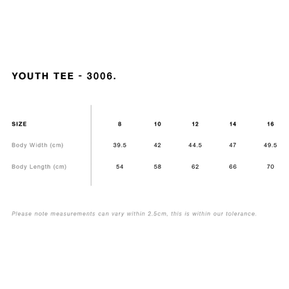 Short Sleeve Black T-Shirt (Youth)