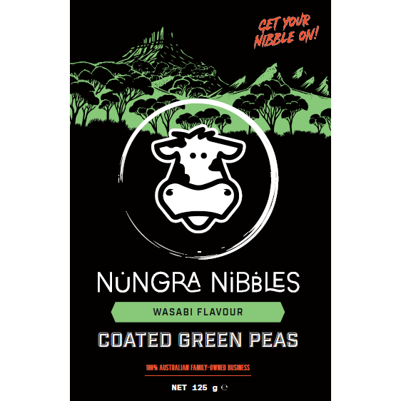 Wasabi Flavour Green Peas 125g