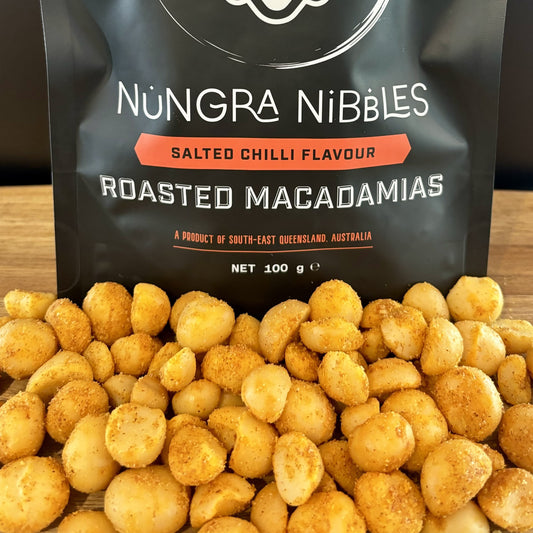 Salted Chilli Flavour Macadamias 100g