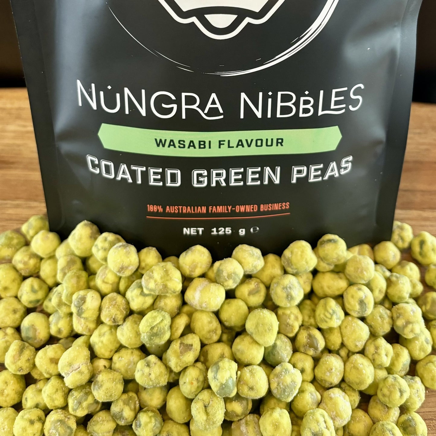 Wasabi Flavour Green Peas 125g